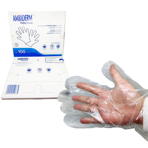 Guantes de propileno Gr 100 u